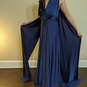 Lulu's Always Stunning Convertible Navy Blue Maxi